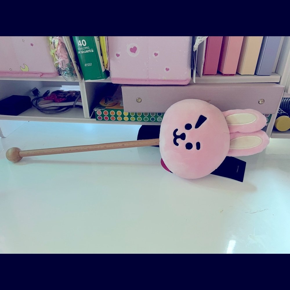 BT21 Cooky Plush Head Stick